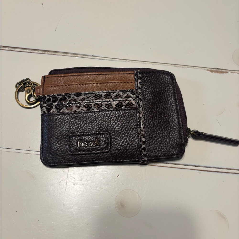 The Sak Brown and Tan Cardholder